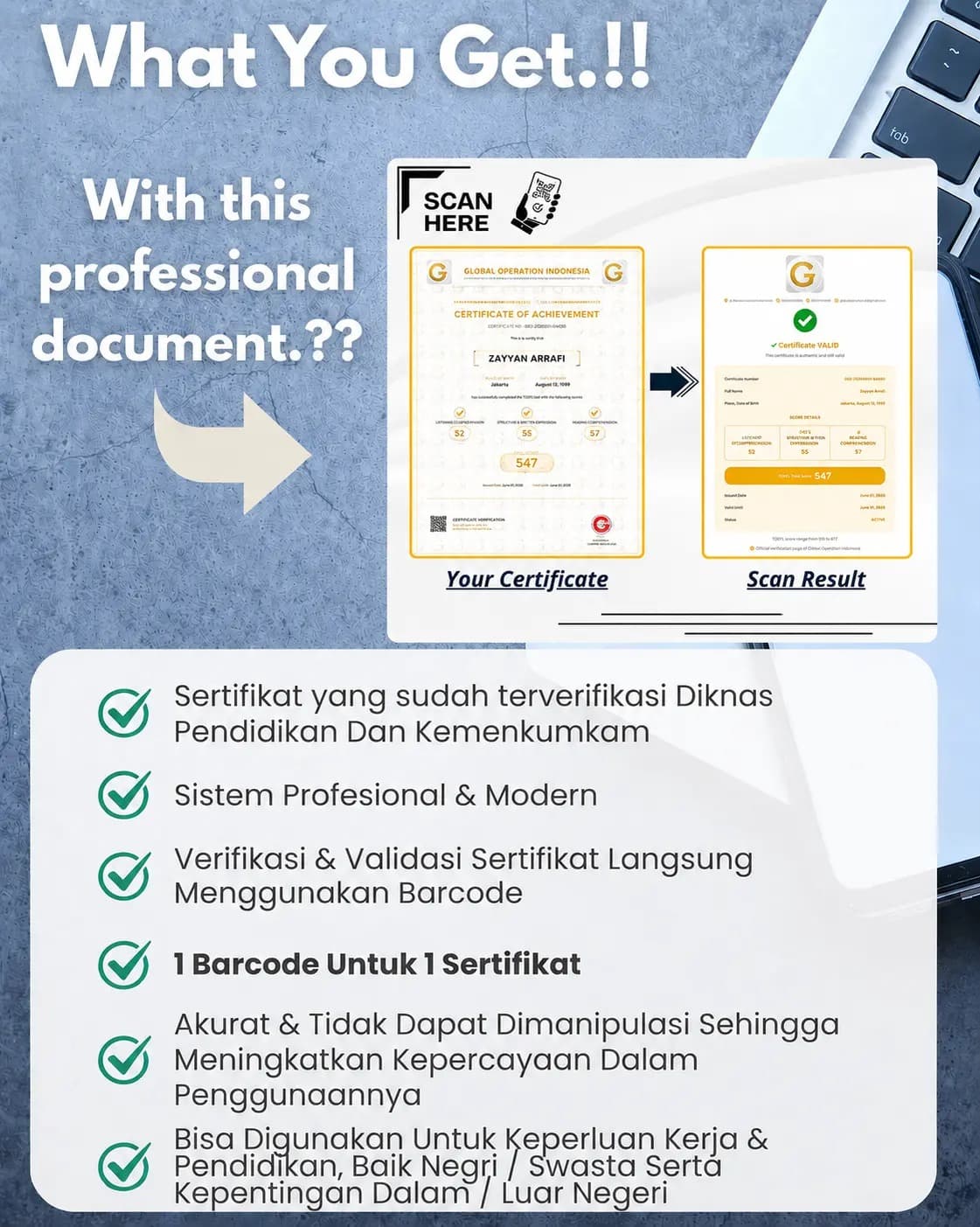 Certificate Preview Desktop